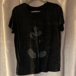 Black Mickey Mouse Graphic Tee